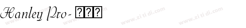 Hanley Pro字体转换